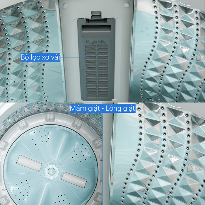 Máy Giặt Samsung Inverter 8.5 Kg WA85T5160BY/SV - Chỉ Giao HCM