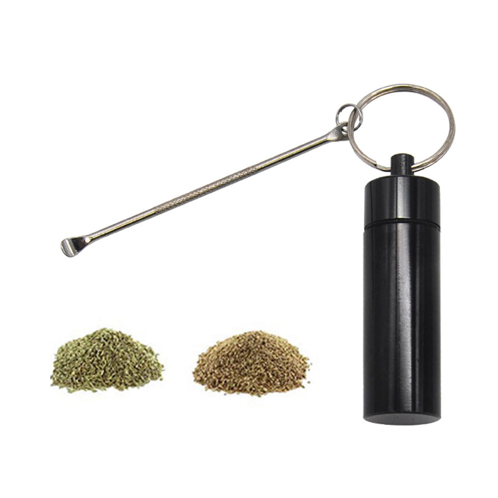Portable Keychain Pill Box, Small Emergency Storage First Aid Organizer for Travel