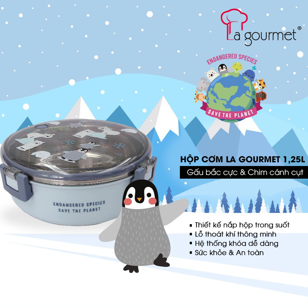 Camen đựng cơm cao cấp La gourmet Save The Planet 1250ml - 375964