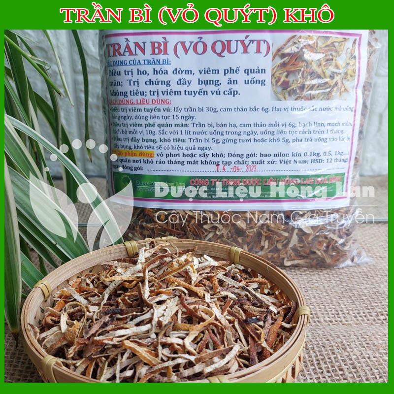 Trần Bì (Vỏ Quýt) khô sạch gói 1kg