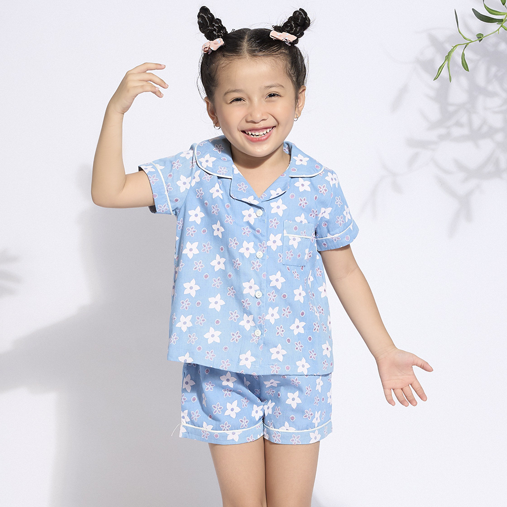 Bộ short kate bé gái Vincy KSK010W11