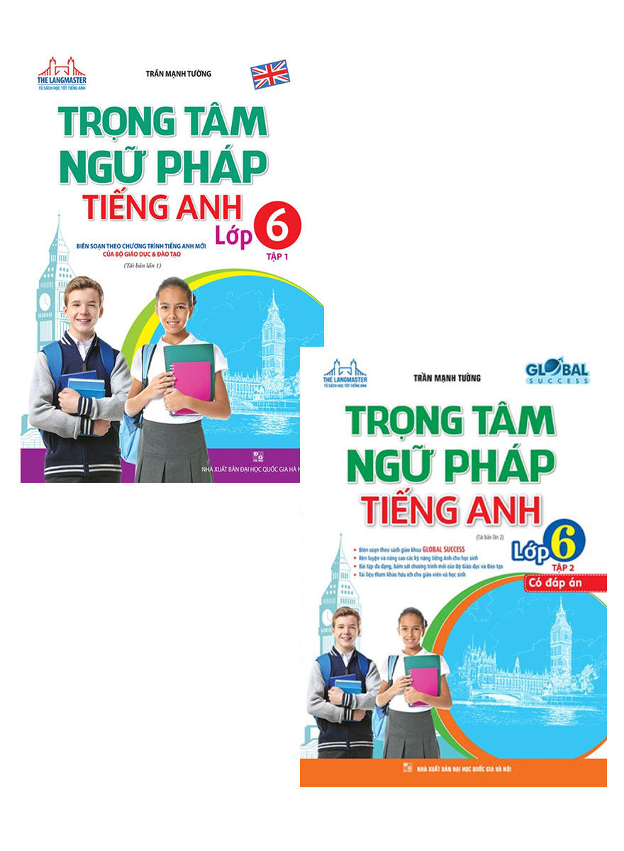 Combo The Langmaster - Trọng Tâm Ngữ Pháp Tiếng Anh Lớp 6 _MT