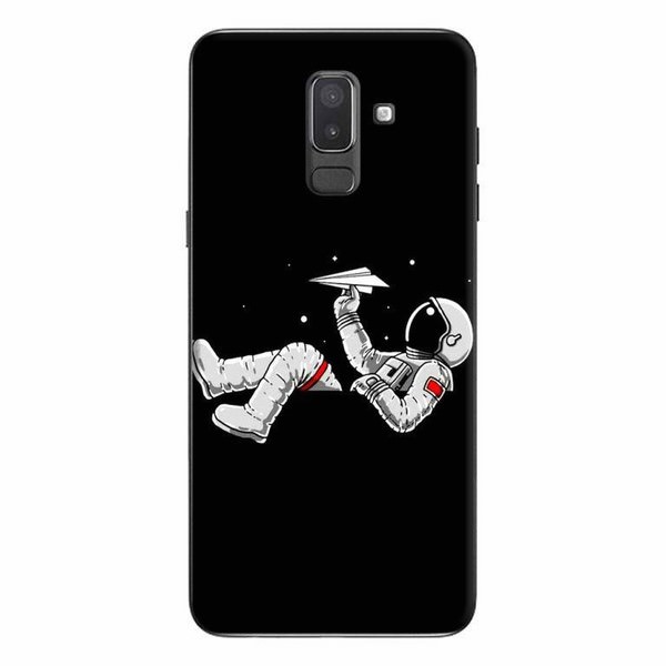 Ốp Lưng Dành Cho Điện Thoại Samsung Galaxy J6 2018 - Vũ Trụ Nền Đen