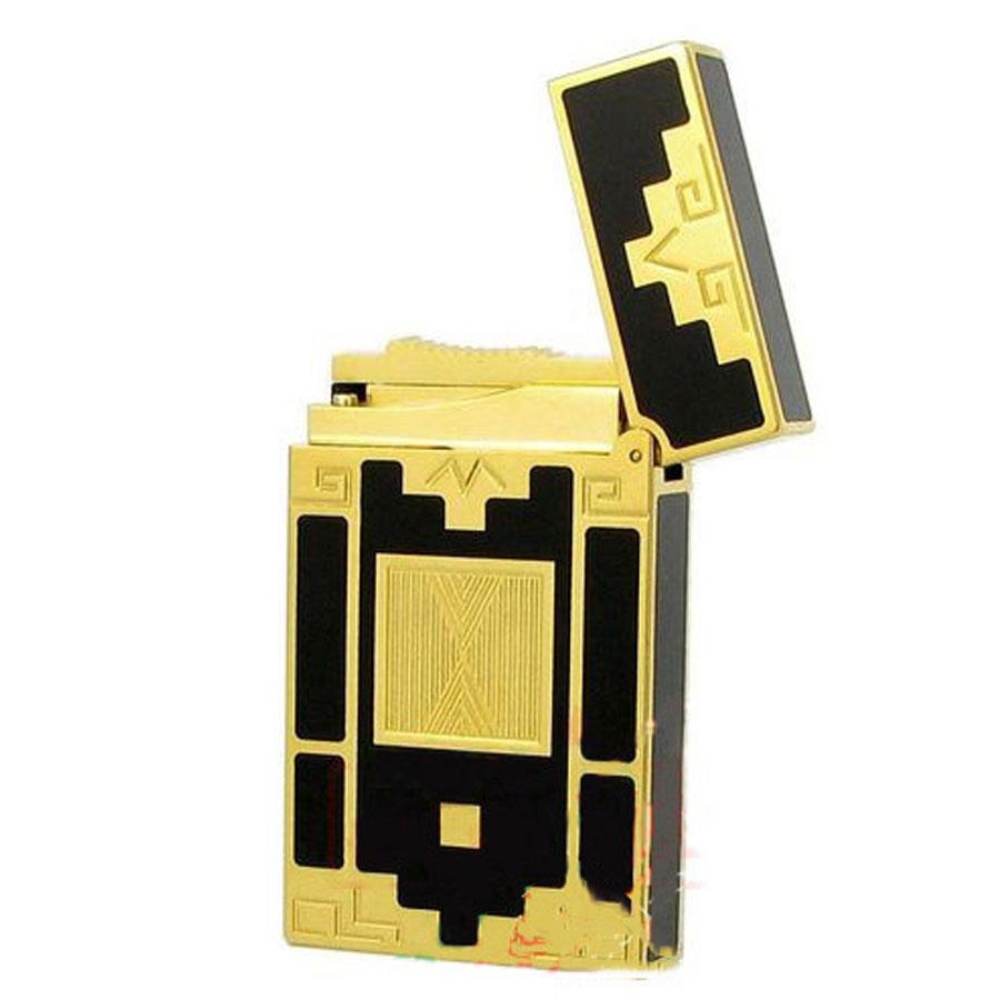 Vỏ Hột Quẹt Bật Lửa Upon D77V Sơn Mài Họa Tiết Hoàng Gia - Dùng Gas Đá Cao Cấp