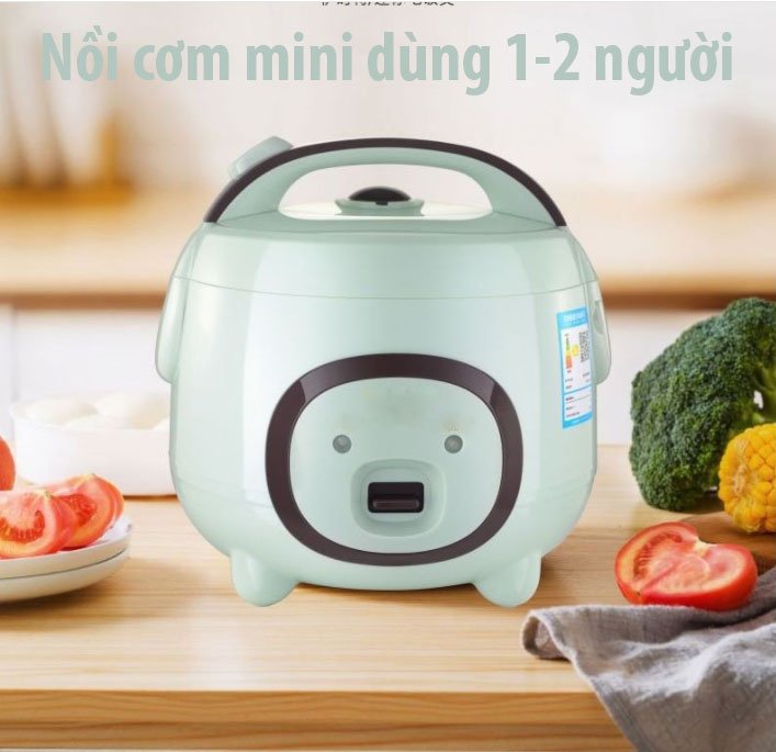 Nồi cơm mini 1.2l dùng cho 1 đến 2 người DM6235 ( tặng kèm ổ cắm điện )