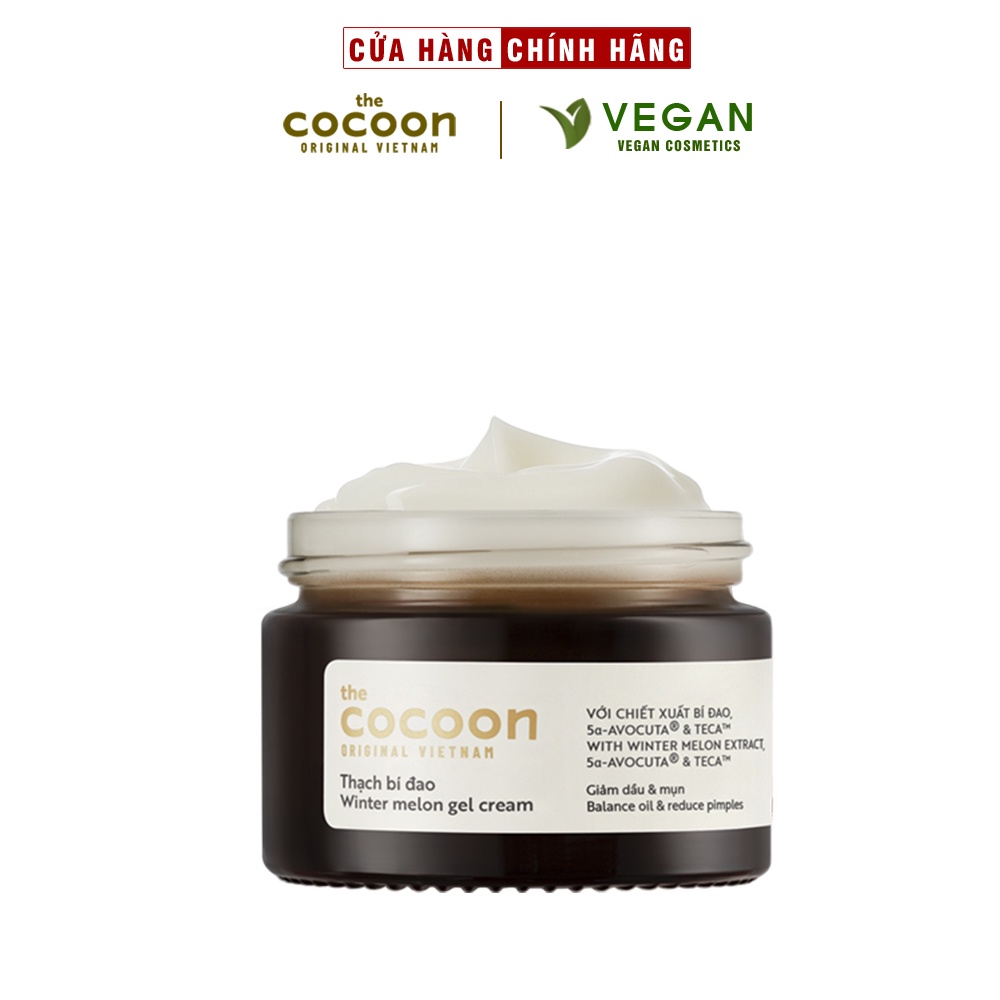 Thạch bí đao Cocoon 30ml giảm dầu và mụn thuần chay