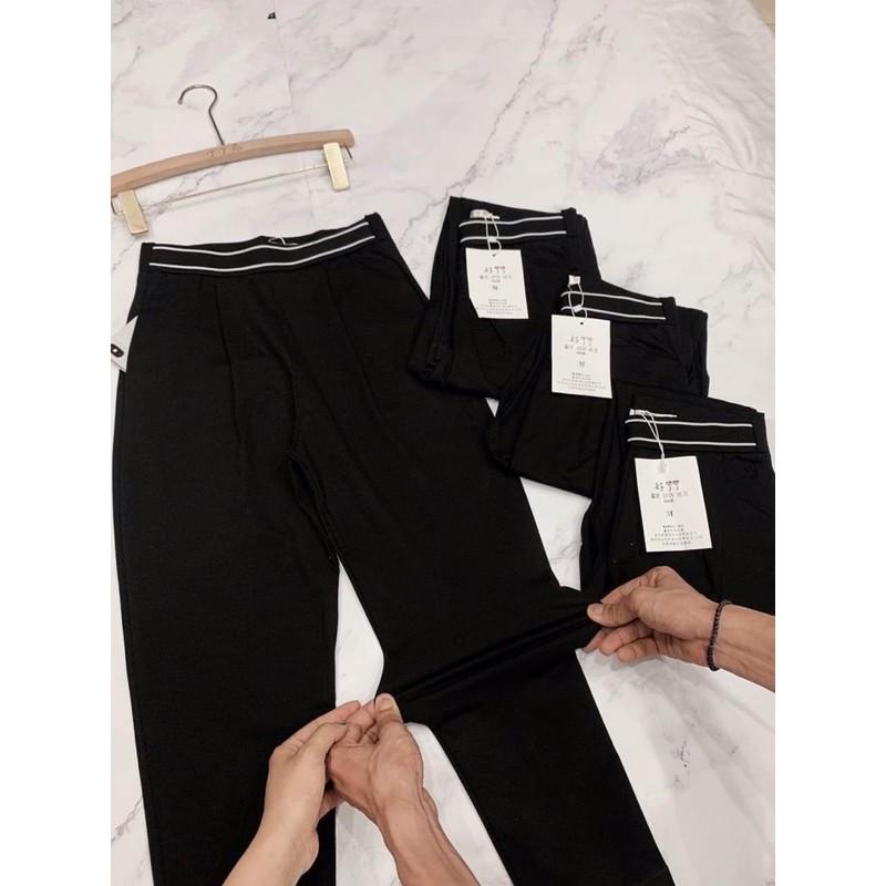Quần baggy viền cạp