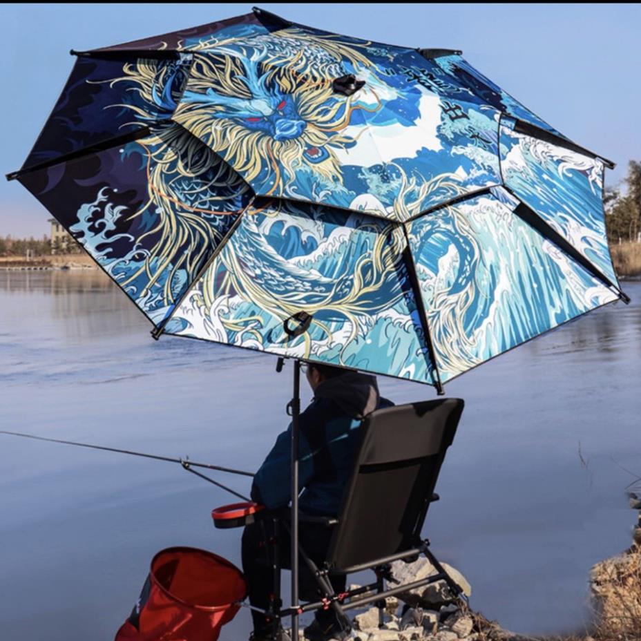 Ô CÂU CÁ 2 TẦNG THIẾT KẾ THÔNG MINH CHỐNG TIA UV CAO , VẢI ÉP NHIỆT 2 LỚP SIÊU BỀN , KHỚP XOAY 360 ĐỘ TIỆN LỢI SIÊU RẺ