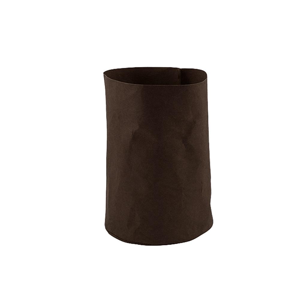 Washable Storage Bag Kraft Paper Bag Plants Flower Pot Economic Bag Black L