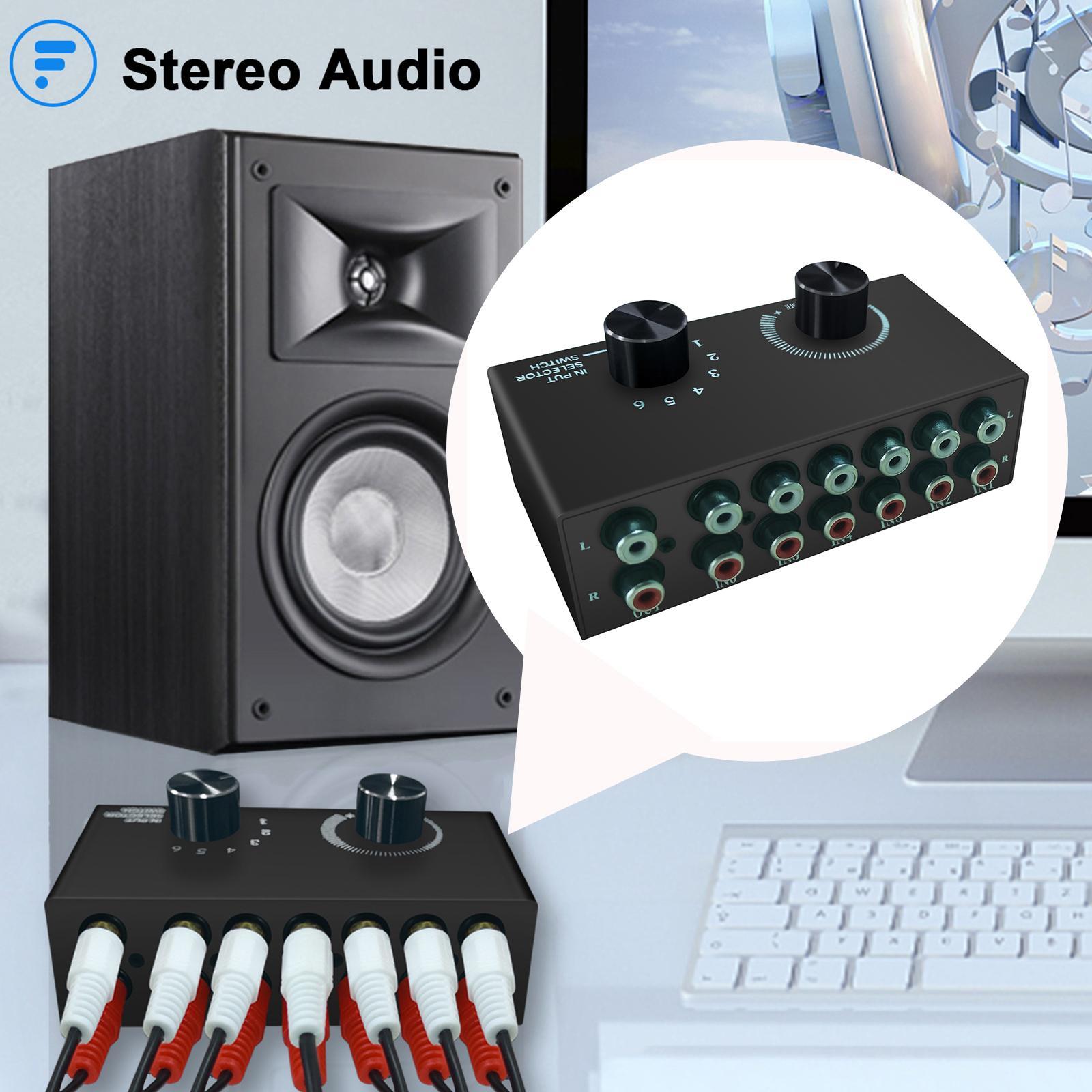 Audio L/R Channel Audio port Portable for Home Speakers