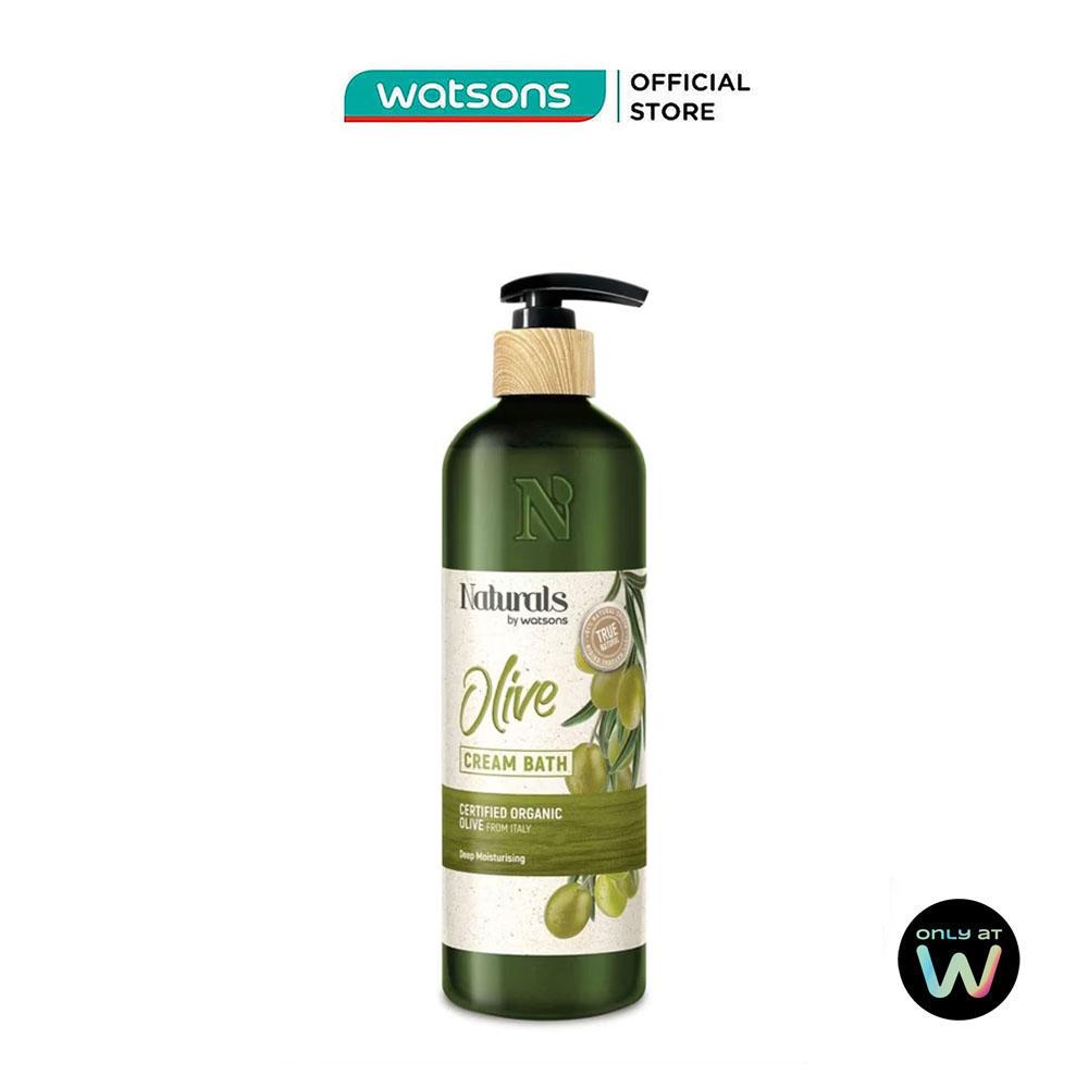 Sữa Tắm Naturals By Watsons True Natural Olive Cream Bath 490ml