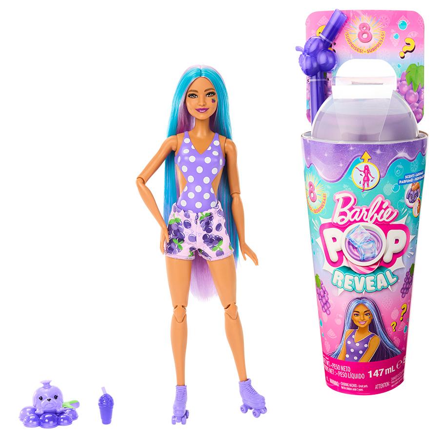 Đồ Chơi Búp Bê Barbie Pop Reveal Juicy - Bé Soda Nho HNW44/HNW40