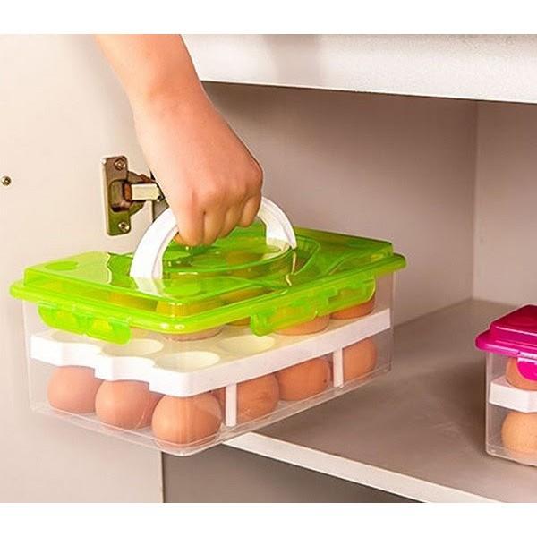 Khay đựng trứng 2 tầng