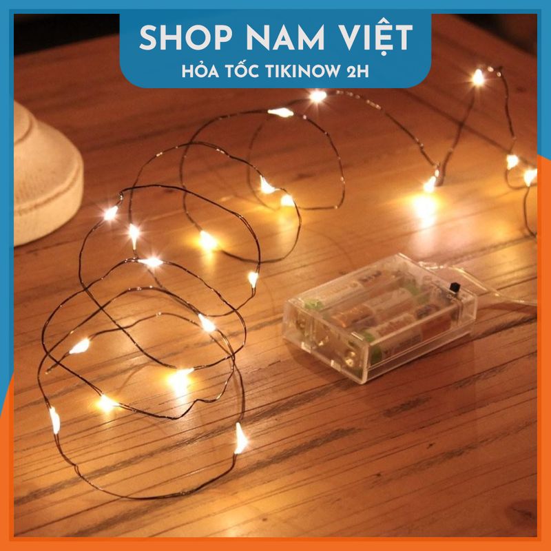 Đèn Led Đom Đóm Dây Đồng Uốn Dẻo Trang Trí Noel, Giáng Sinh, Năm Mới