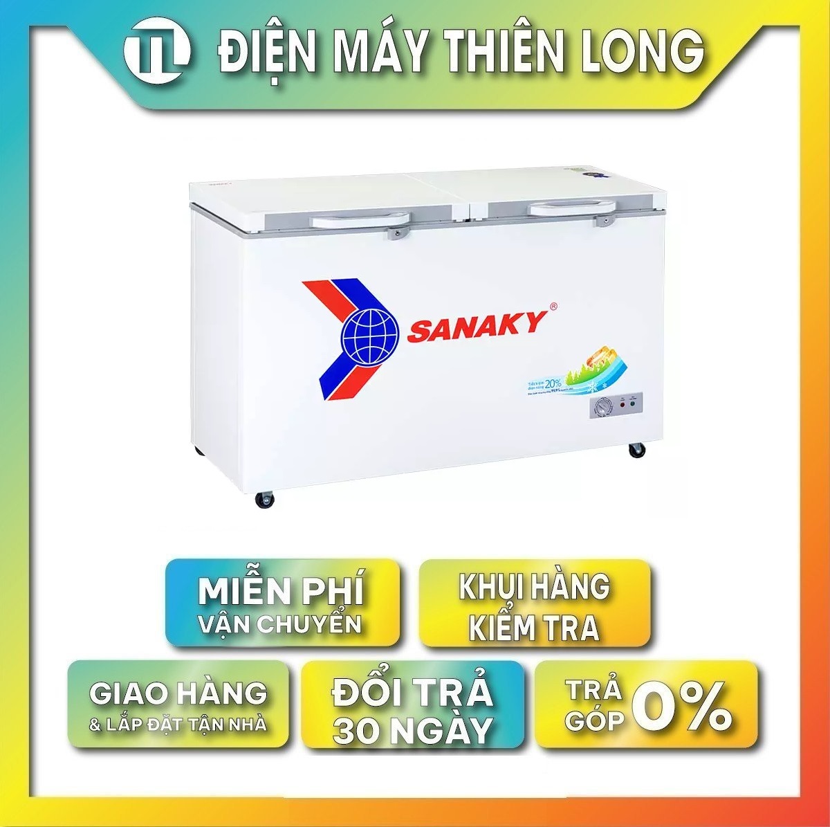 Tủ đông Sanaky 410 lít VH-5699HYK - Hàng chính hãng