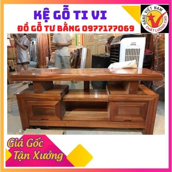 KỆ TI VI GỖ XOAN ĐÀO RỘNG 40X DÀI 1M2 SANG TRỌNG DÙNG PHÒNG KHÁCH TỰ NHIÊN