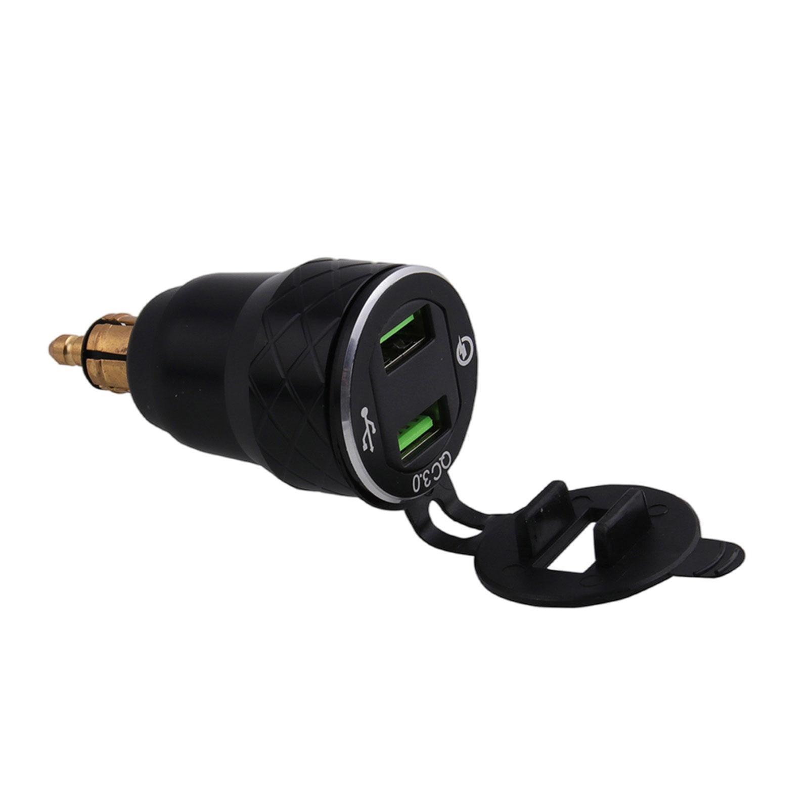 Dual USB Charger LED Display Voltage Display Power Outlet Universal Mini