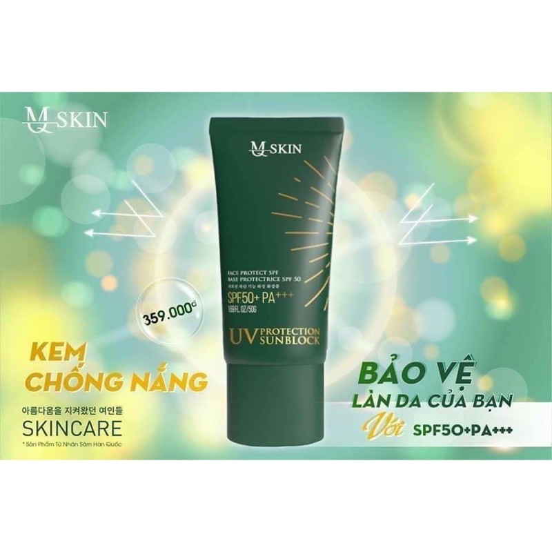 KEM CHỐNG NẮNG MQSKIN - KHẮC TINH CỦA ÁNH NẮNG