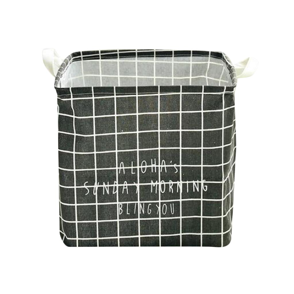Foldable Clothing Storage Bucket Laundry Basket Organizer Bags
