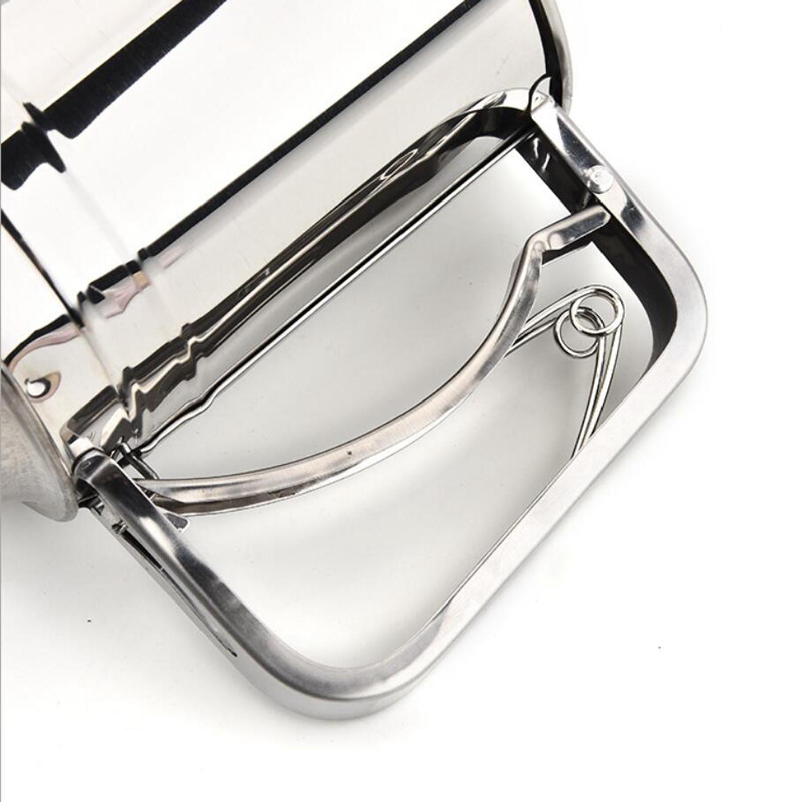 Stainless Steel Flour Sifter  3-Cup Shaker Double Layer