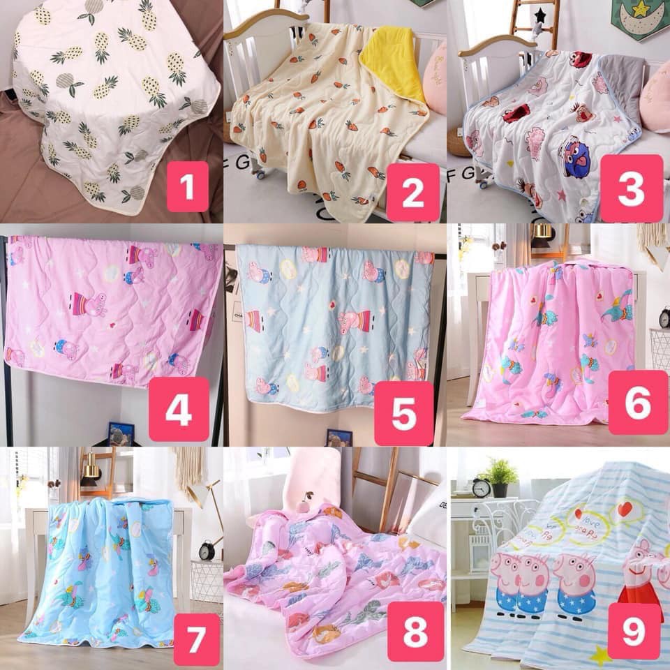 Mền cotton đũi mềm mịn cho bé