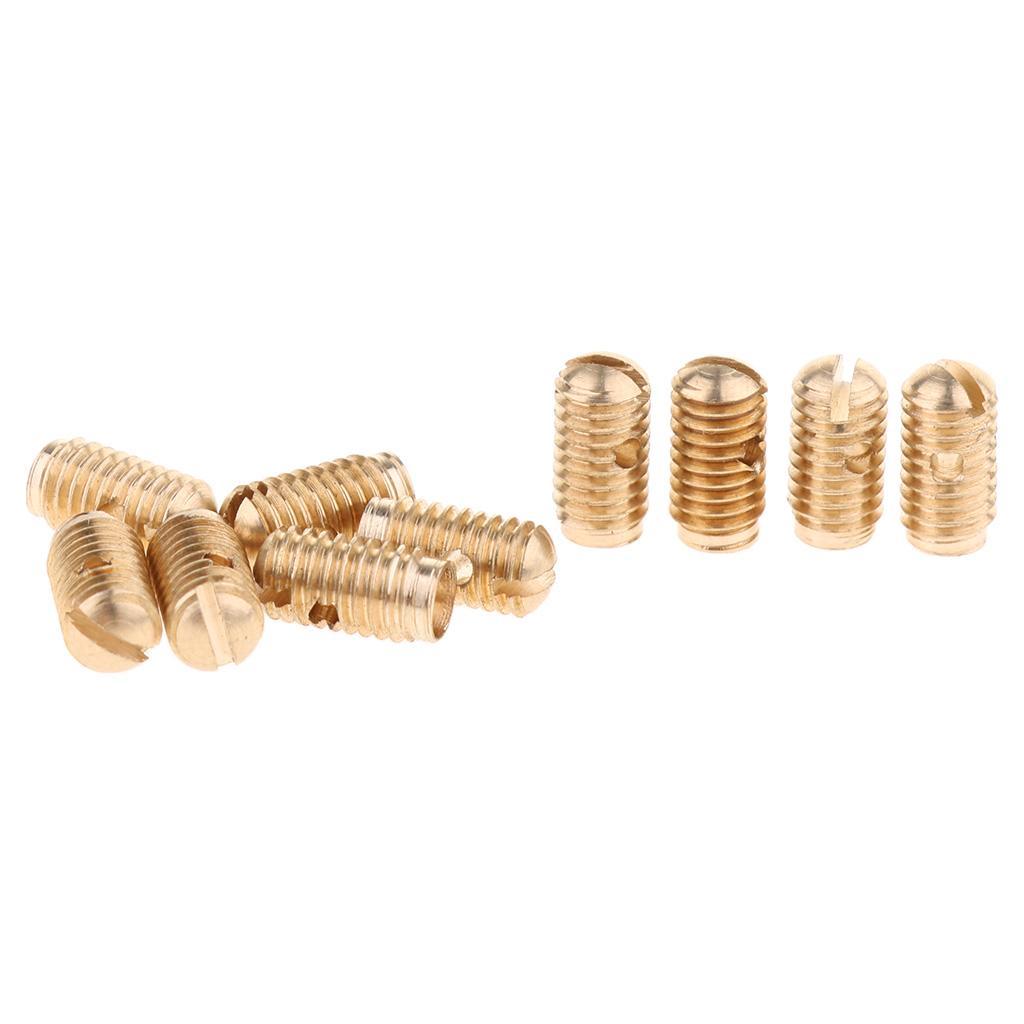 10pcs Saxophone Sax Adjust Screws for Alto Tenor Soprano Sax - Gold