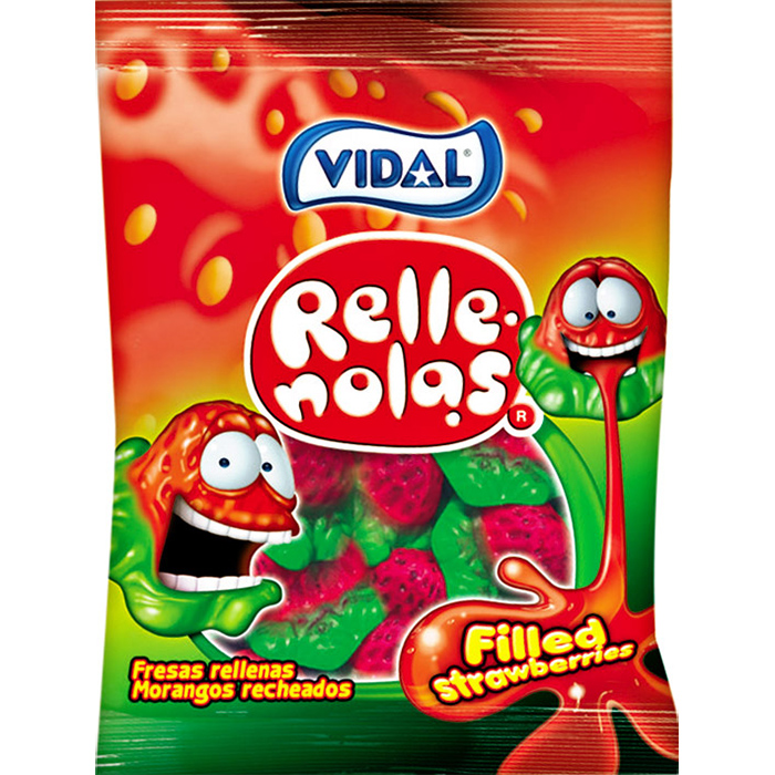 Kẹo dẻo Vidal Strawberry Filled 100g