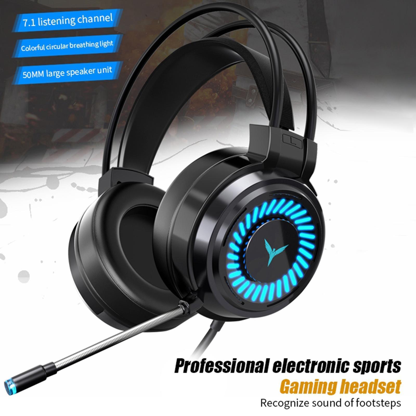 Headset PC Headphone 7.1 Surround Sound for PC  Laptop USB