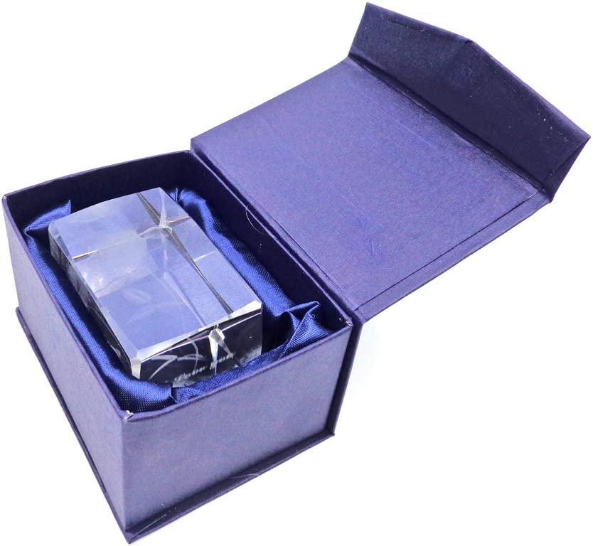 Khắc hoa hồng pha lê 3D I Love You Đồ trang trí chặn giấy lưu niệm
