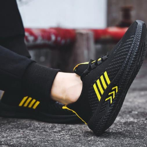 Giày sneaker nam giá rẻ buộc dây đế bằng vải dệt thoáng khí siêu nhẹ mới hotsize 39 đến 43 DORINO G22