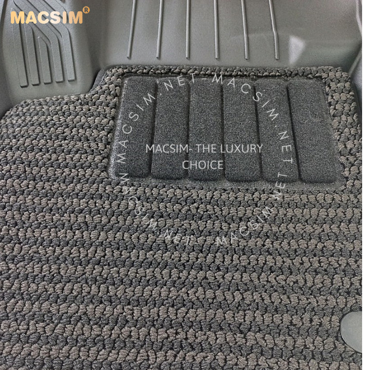 Thảm lót sàn ô tô 2 lớp cao cấp dành cho xe Mitsubishi Outlander 2013-2022 nhãn hiệu Macsim 3w chất liệu TPE