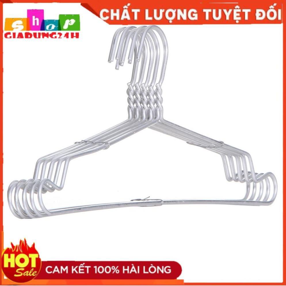 COMBO 10 móc nhôm treo quần áo 40cm dày 4ly chịu lực 3kg M400