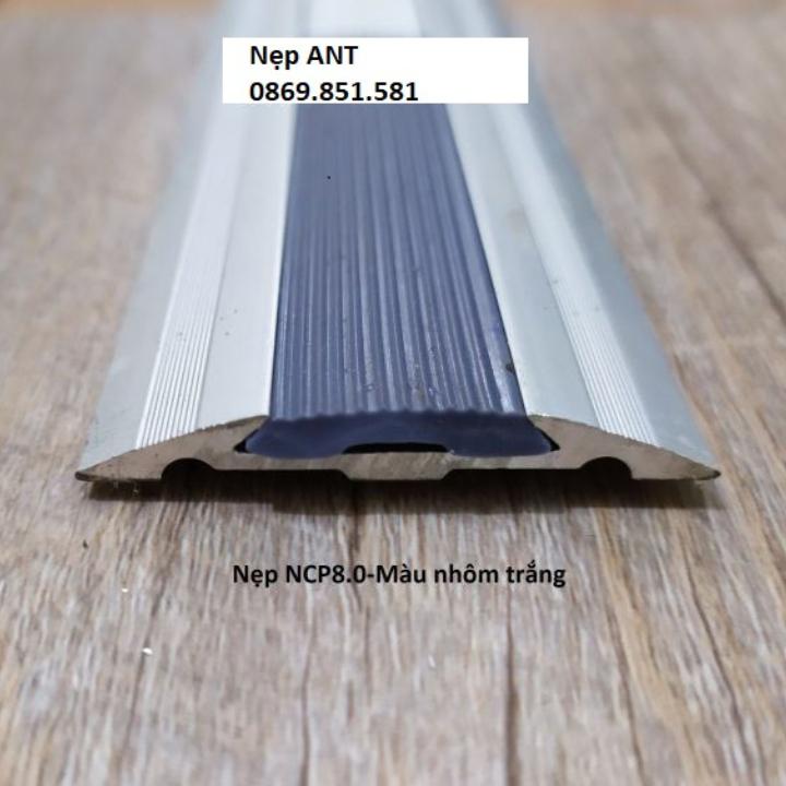 Nẹp nhôm mặt bằng, nẹp nhôm, nẹp chống trơn trượt bậc thang nhôm dễ thi công, giá rẻ
