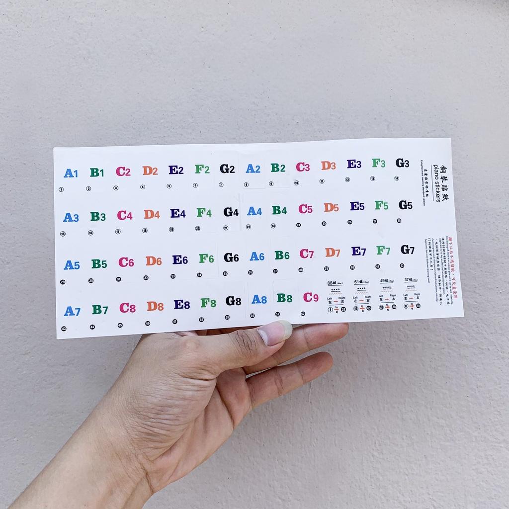 Miếng dán nốt nhạc trên đàn Piano, Organ | Piano Sticker - Decal |