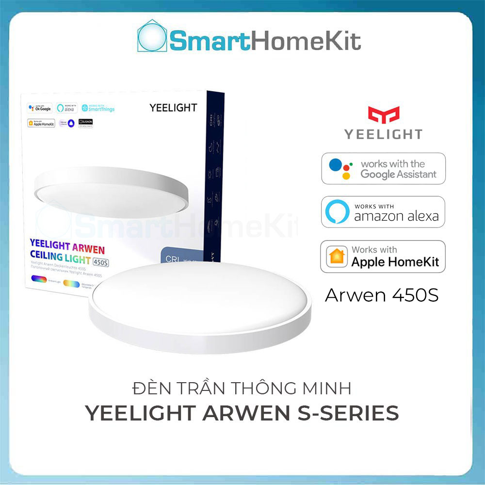 Đèn Led Ốp Trần Thông Minh Yeelight Arwen S450/S550 - 50W - Led RGB hắt trần - Hỗ trợ Homekit, Mihome Global - Hàng chính hãng