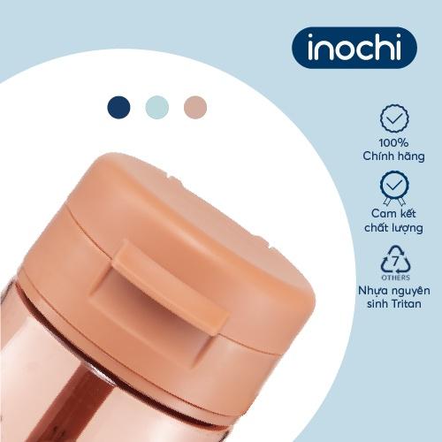 Bình nước Inochi - Kita Fami 350ml màu Xanh chàm/Xanh ngọc/Cam sữa