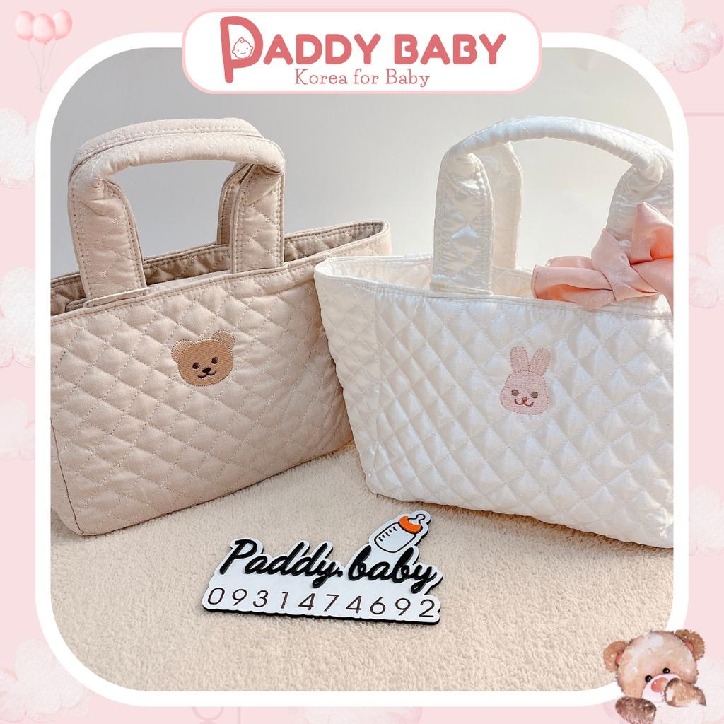 Túi mẹ Bỉm cầm tay Chezbebe Hàn Quốc size 34 x 22.5x 16.5 cm