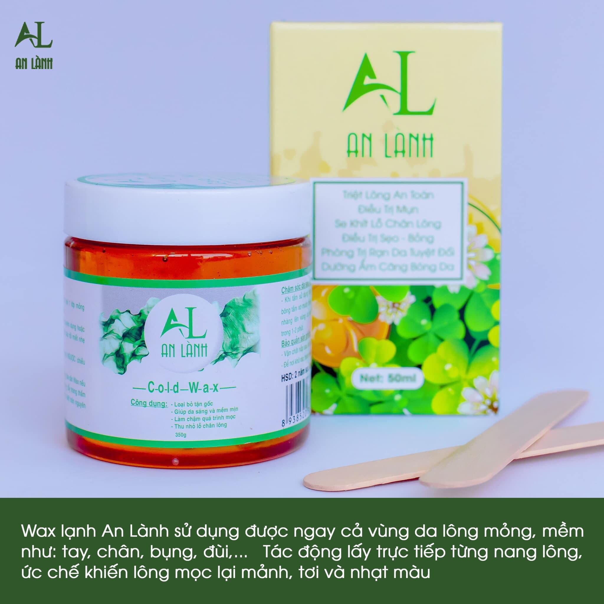 Combo triệt lông Wax An Lành + Mỡ Trăn An Lành ( Tặng bộ dụng cụ wax)