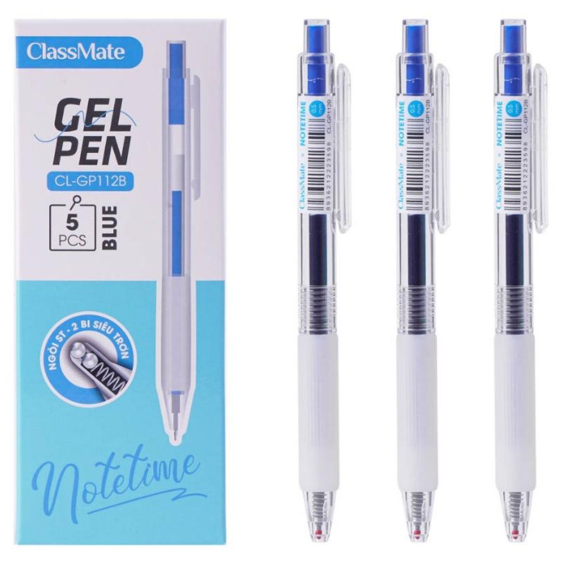 Bút Gel Bấm NoteTime 0.5 mm - ClassMate CL-GP112B - Mực Xanh