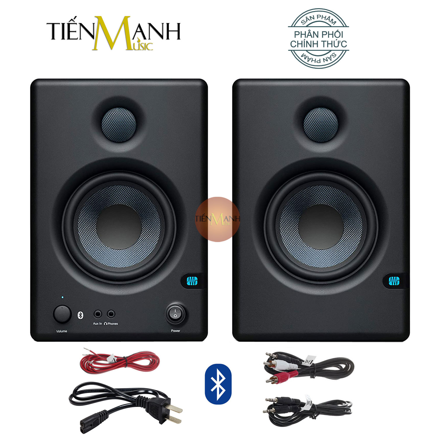 [New, Gen 2] Loa Kiểm Âm Presonus E4.5 BT - Eris Powered Studio Monitor Speaker Nghe Nhạc E45 BT Gen2 Pair Hàng Chính Hãng - E4.5BT Gen 1