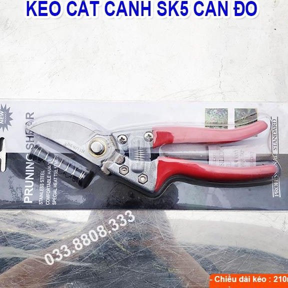 KÉO CẮT CÀNH SK5 CÁN ĐỎ - KÉO SIÊU BỀN GIÁ CỰC RẺ