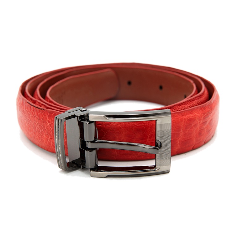 Thắt Lưng Nữ Da Đà Điểu Trơn Huy Hoàng HT5413 - Đỏ