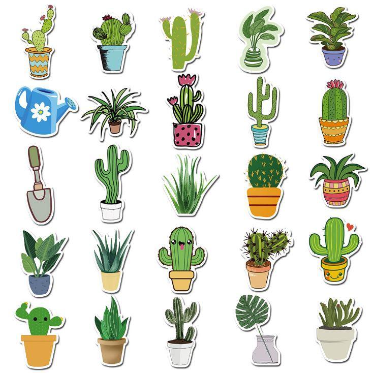 Sticker dán cao cấp CÂY KIỂNG Cực COOL ms#86