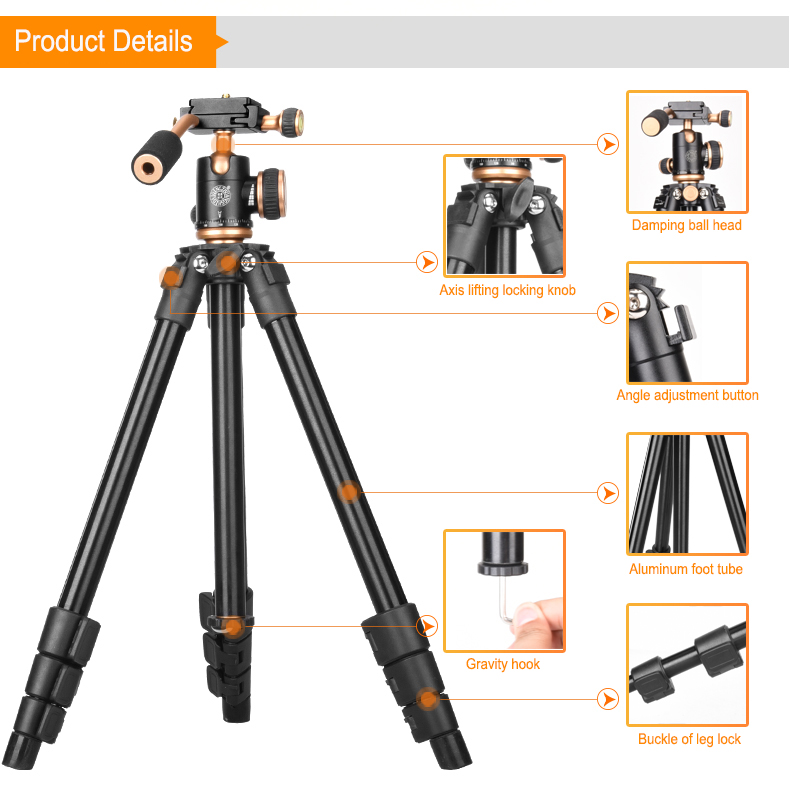 Chân máy ảnh Tripod Beike Q-160S