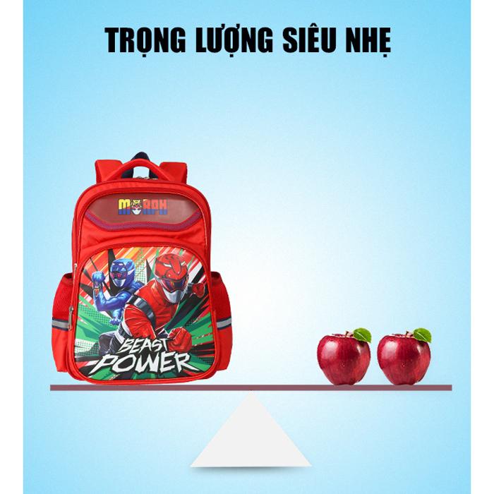 Ba Lô Học Sinh Cấp 1 Siêu Nhẹ - BL1076ML_SN2_RED_RED - 2 Siêu Nhân Power Rangers Morph