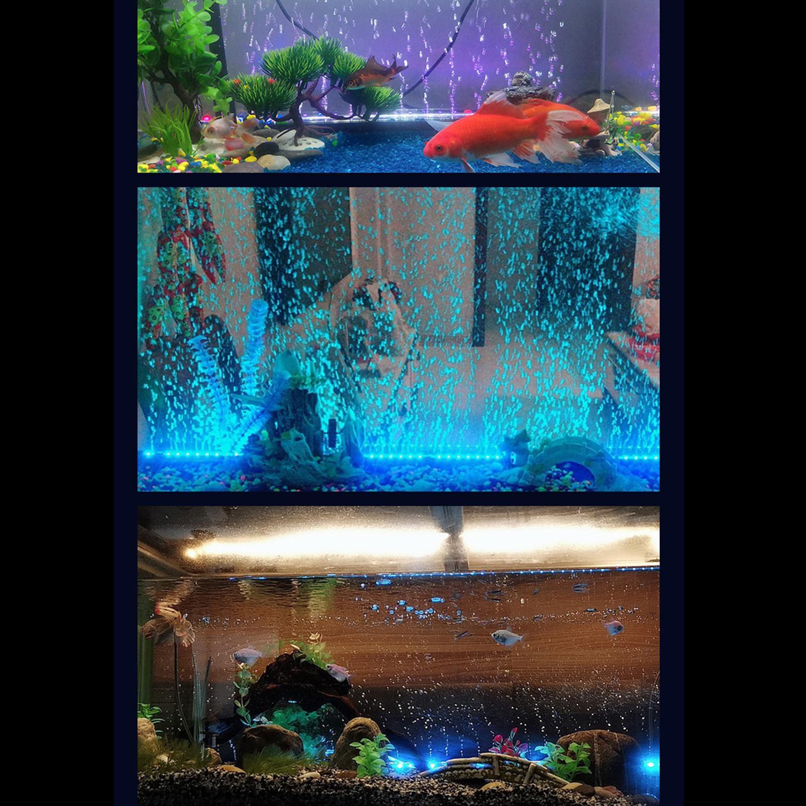 LED Aquarium Light Fish Tank Lamp Submersible Underwater Light Waterproof