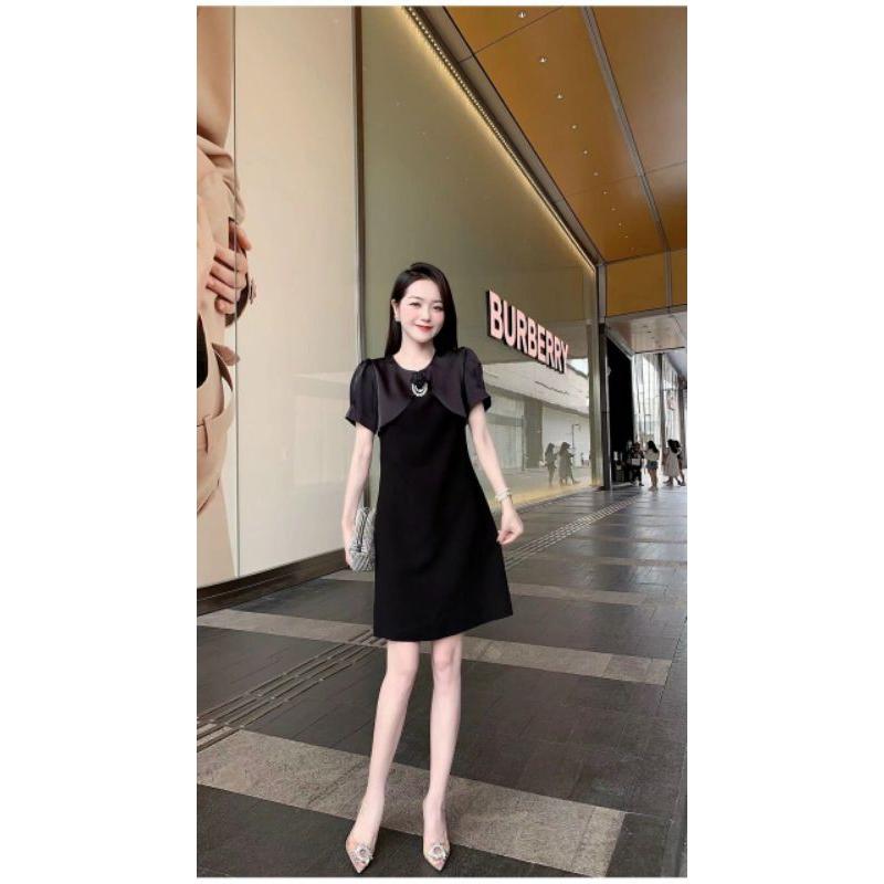 ĐẦM SUÔNG CỔ HOA PHỤ KIỆN