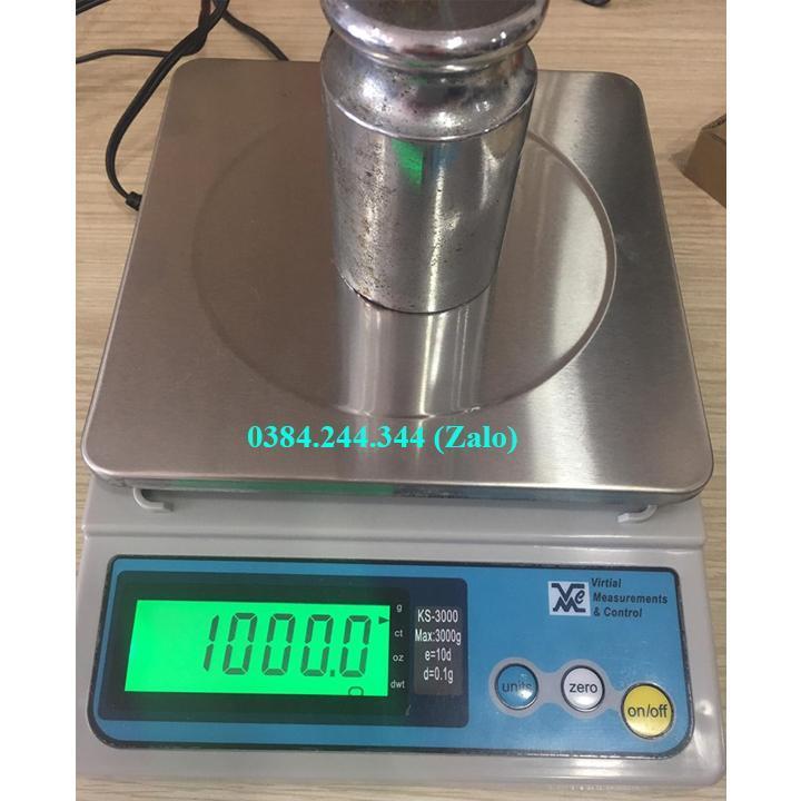Cân điện tử nhà bếp VMC KSB 3kg/0.1g, sản phẩm dùng để định lượng thành phần thức ăn, cafe, nguyên liệu