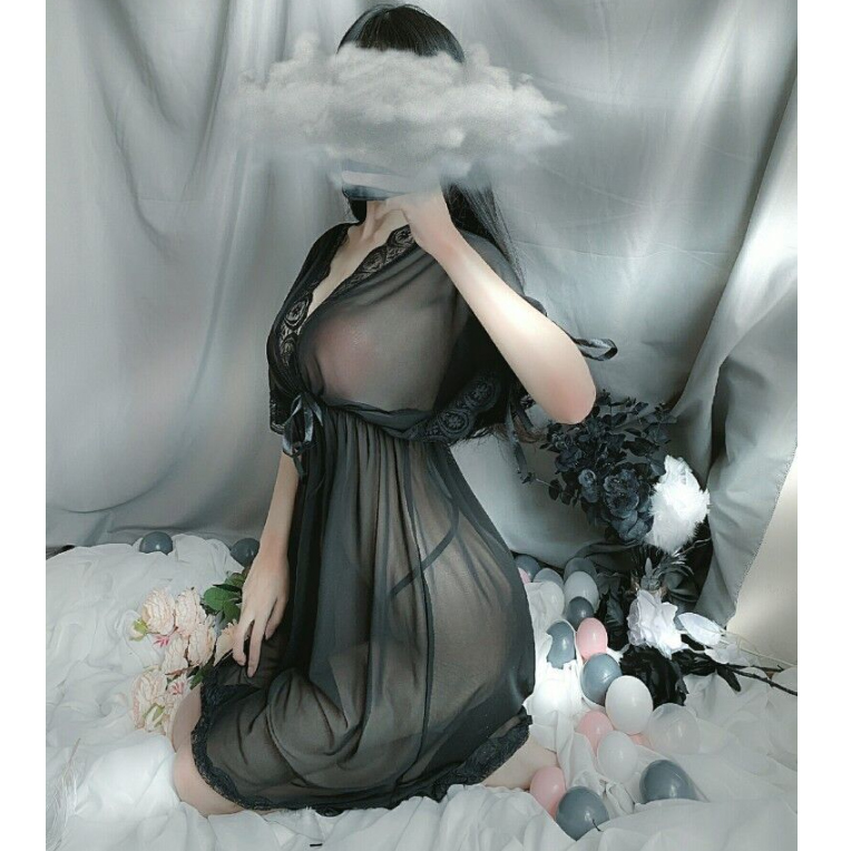 Váy ngủ phối ren sexy gợi cảm chất vải mềm mịn siêu tôn dáng