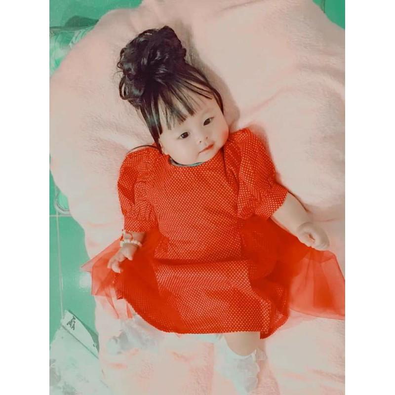 Đầm đầy tháng, thôi nôi bé, đầm bé gái